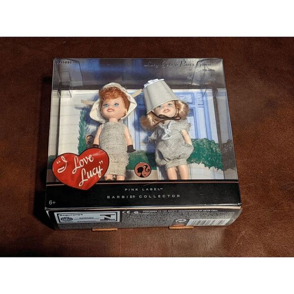 🆕NWT I LOVE LUCY GET A PARIS GOWN - PINK LABEL BARBIE COLLECTOR - Picture 2 of 7
